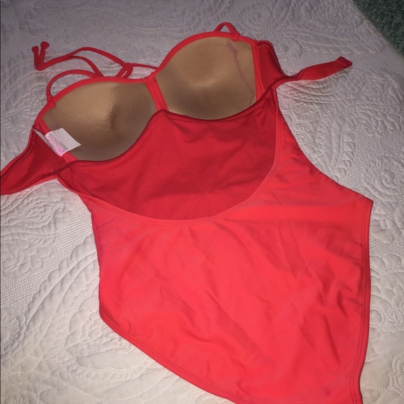 OLD NAVY CORAL FULL BATHING SUIT S/P NWOT - Picture 2 of 6